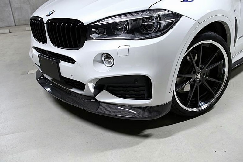 F16 - 3D Design style Carbon Front Lip Spoiler 02